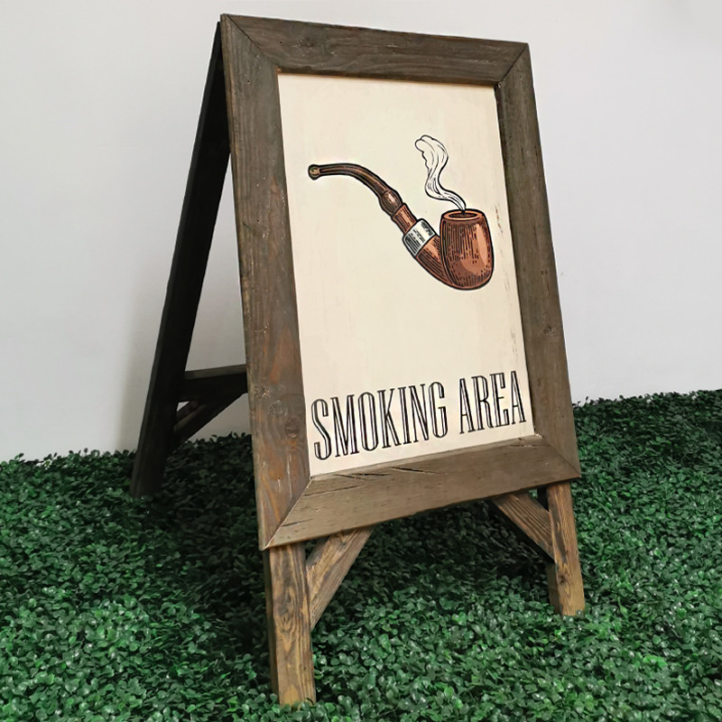 FOR SALE Smoking Area Vintage Style A Frame